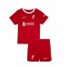 Liverpool Barnkläder Hemma matchtröja till baby 2023-24 Kortärmad (+ Korta byxor) Billigt